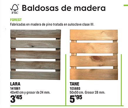 Feinpra baldosas madera jardin